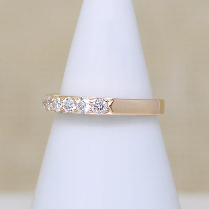 Refined Seven Diamond Band in Yellow Gold by 720