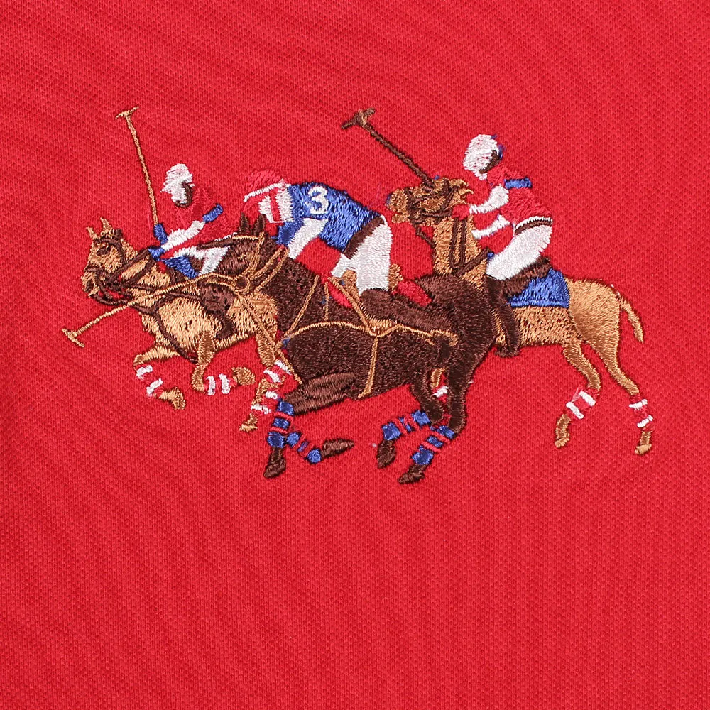 RL 3 Pony Red Polo Shirt