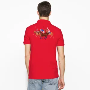RL 3 Pony Red Polo Shirt