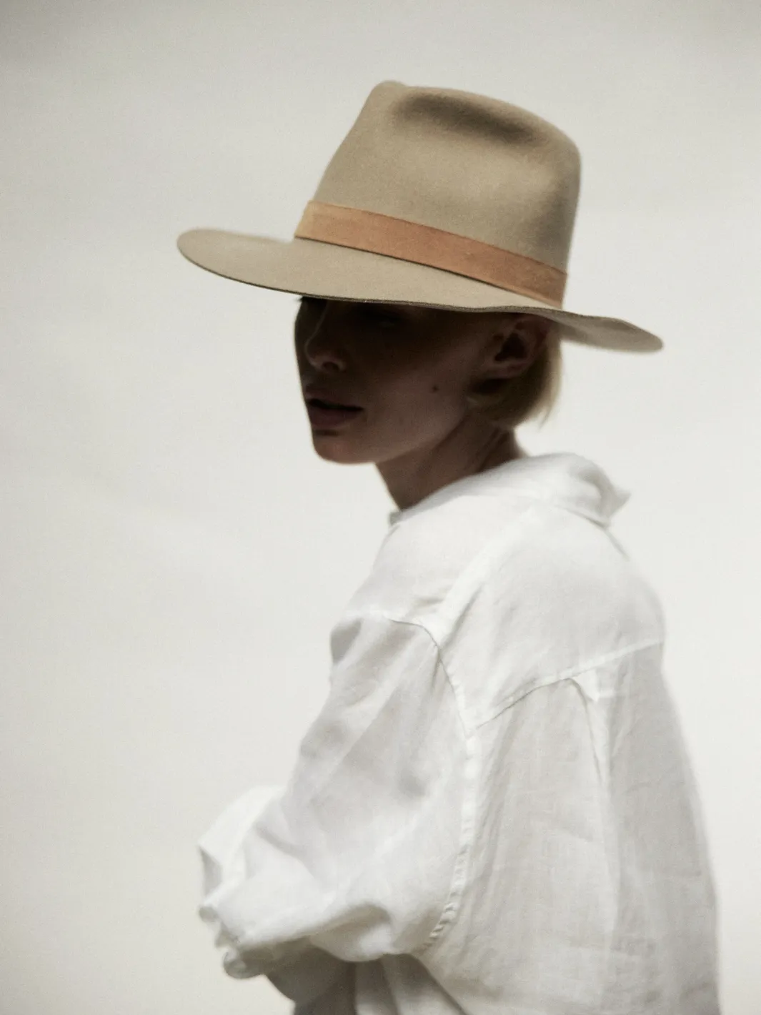 ROSS WOOL FEDORA IN CLAY