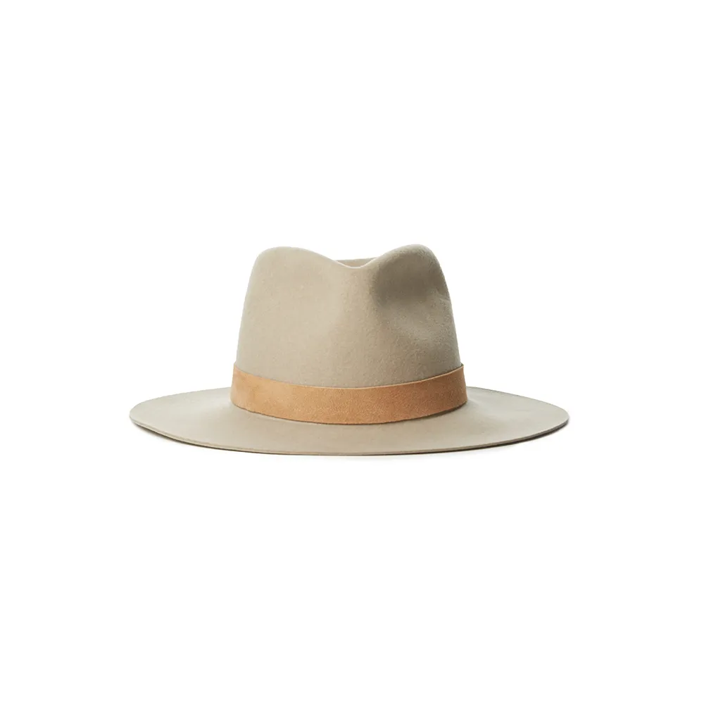 ROSS WOOL FEDORA IN CLAY