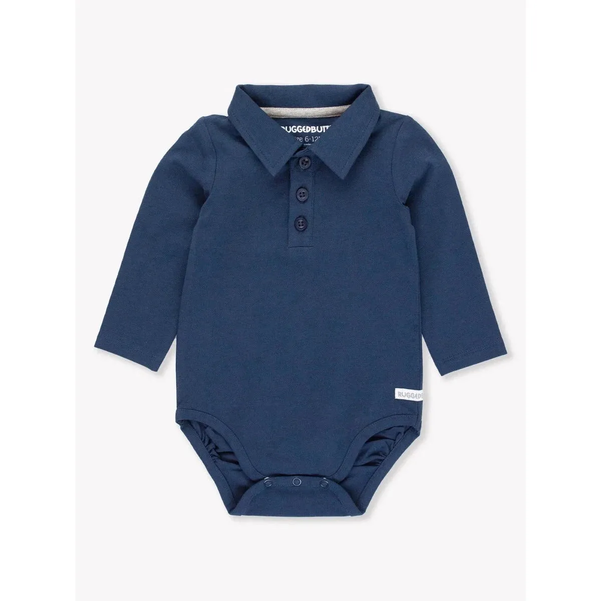 RuggedButts Dark Navy Knit Polo Bodysuit