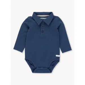 RuggedButts Dark Navy Knit Polo Bodysuit