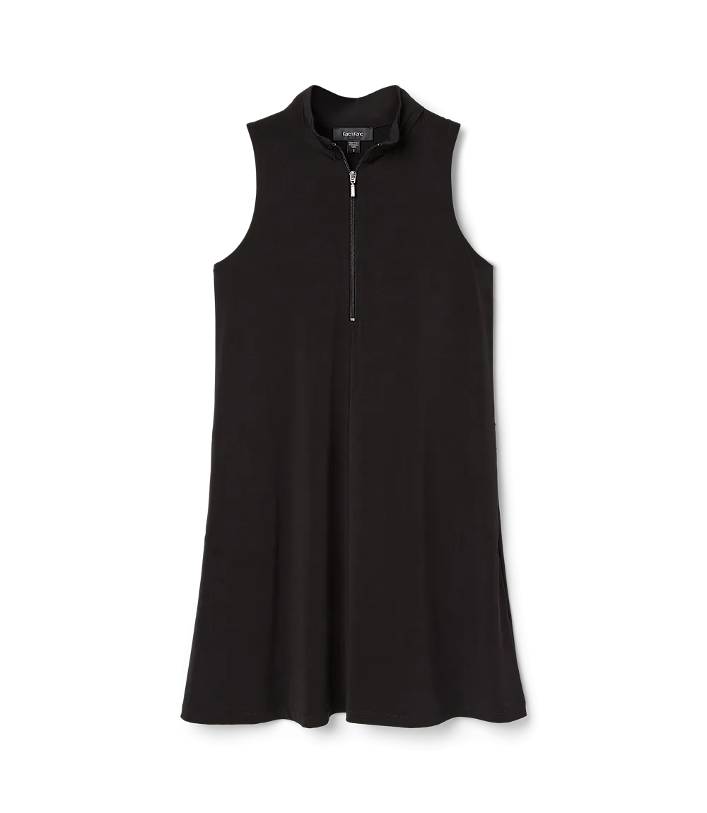 Sleeveless Zip-Up Travel Dress