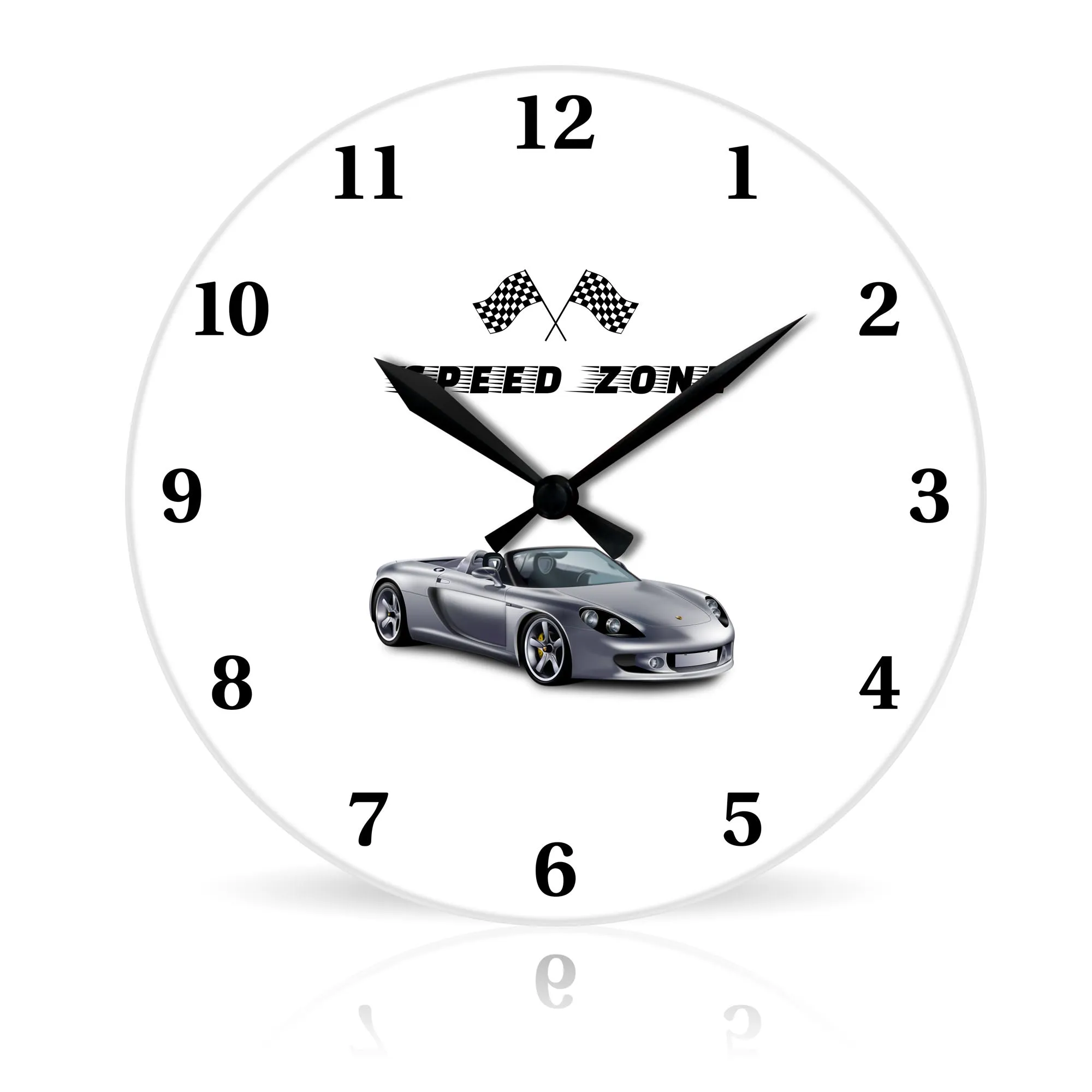 Speed Zone <br>Round Acrylic Wall Clock 10.75"
