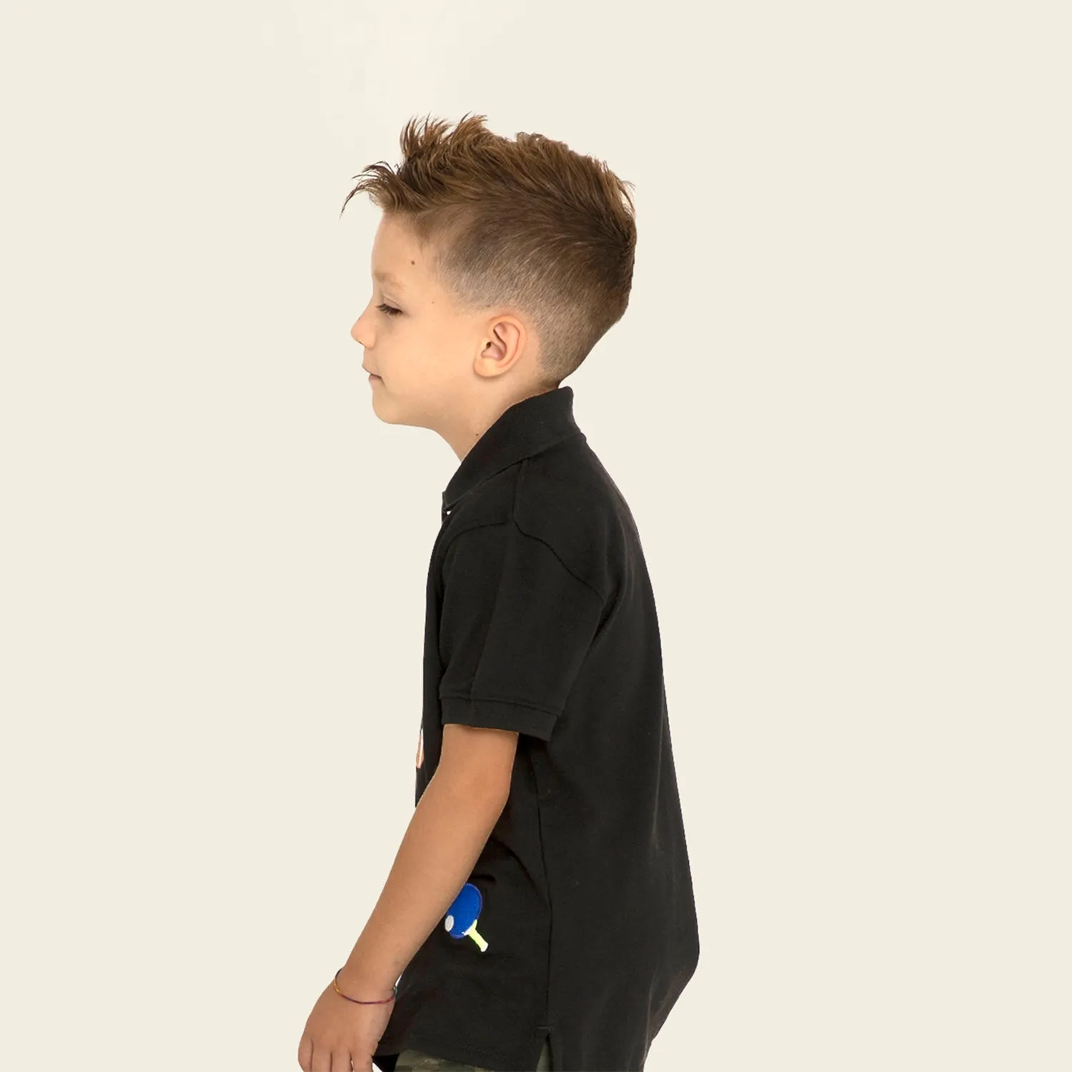Sporty Applique Polo Tshirt
