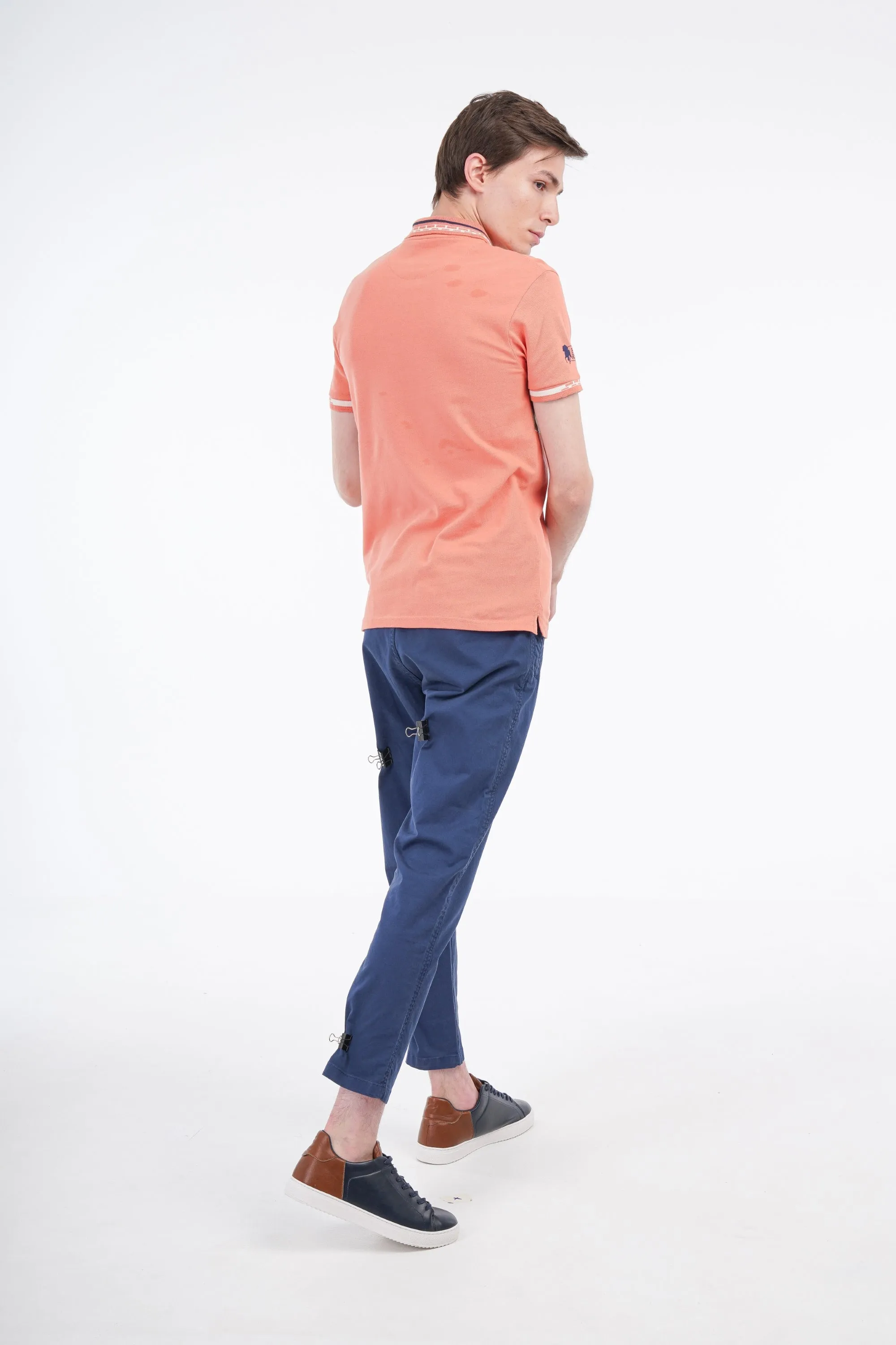 Sporty Peach Polo