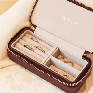 Stackers Burgundy Travel Jewellery Box - Medium