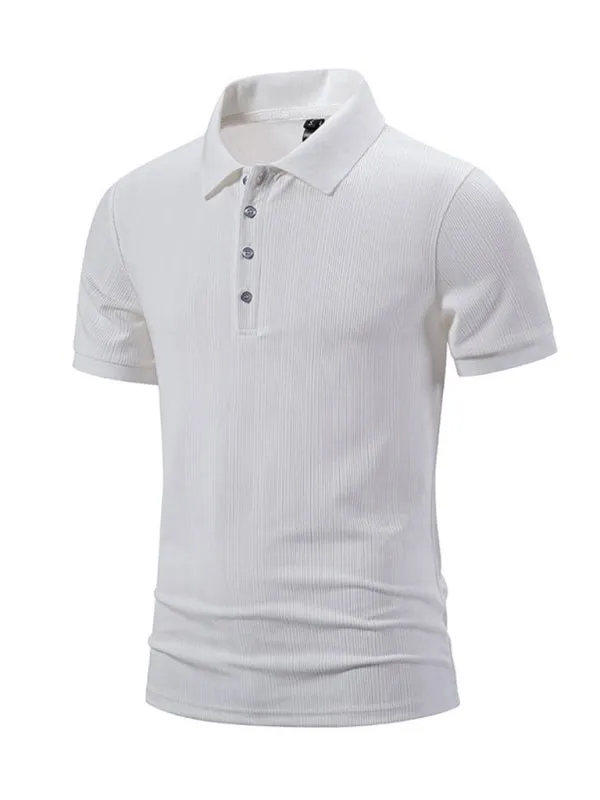 Textured Polo Shirt for Men's Everyday Wear
