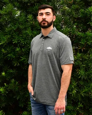THE POST OAK | Heating Up Golf Polo | Heather Grey