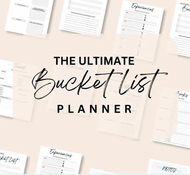 The Ultimate Bucket List Planner - Journal Digital Download