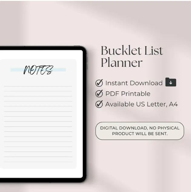 The Ultimate Bucket List Planner - Journal Digital Download