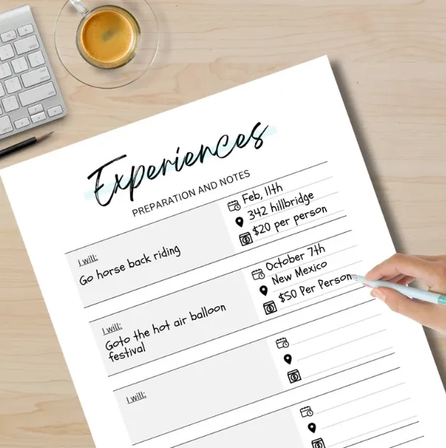 The Ultimate Bucket List Planner - Journal Digital Download