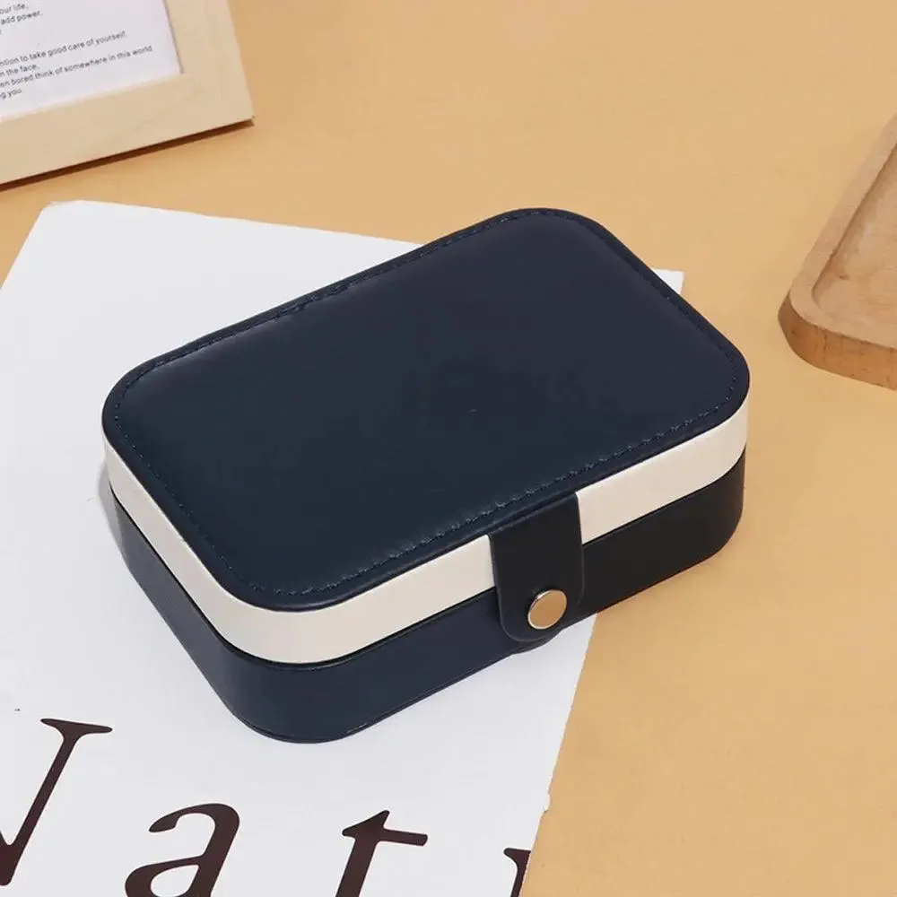 Travel Jewelry Case,Small Jewelry Box,Portable Travel Jewellery Box Trays Organizer Display Storage Case for Rings and Earrings