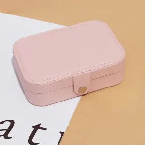 Travel Jewelry Case,Small Jewelry Box,Portable Travel Jewellery Box Trays Organizer Display Storage Case for Rings and Earrings
