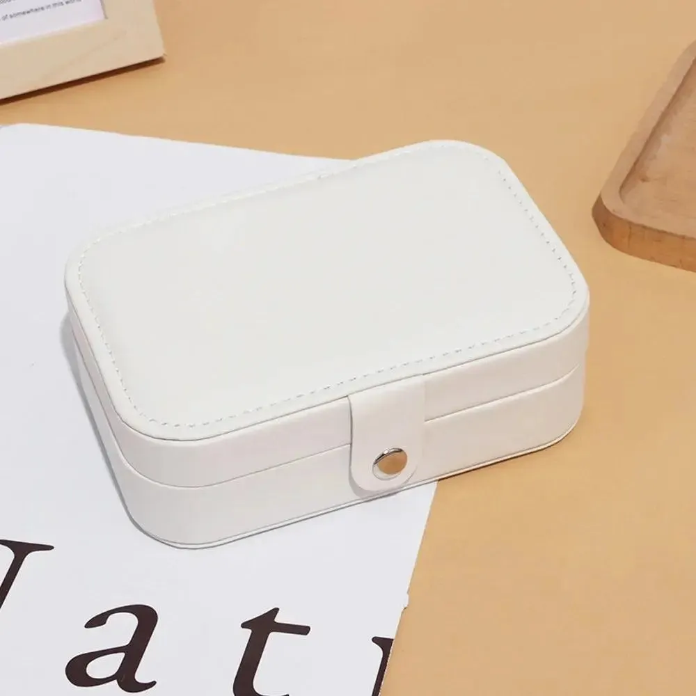 Travel Jewelry Case,Small Jewelry Box,Portable Travel Jewellery Box Trays Organizer Display Storage Case for Rings and Earrings