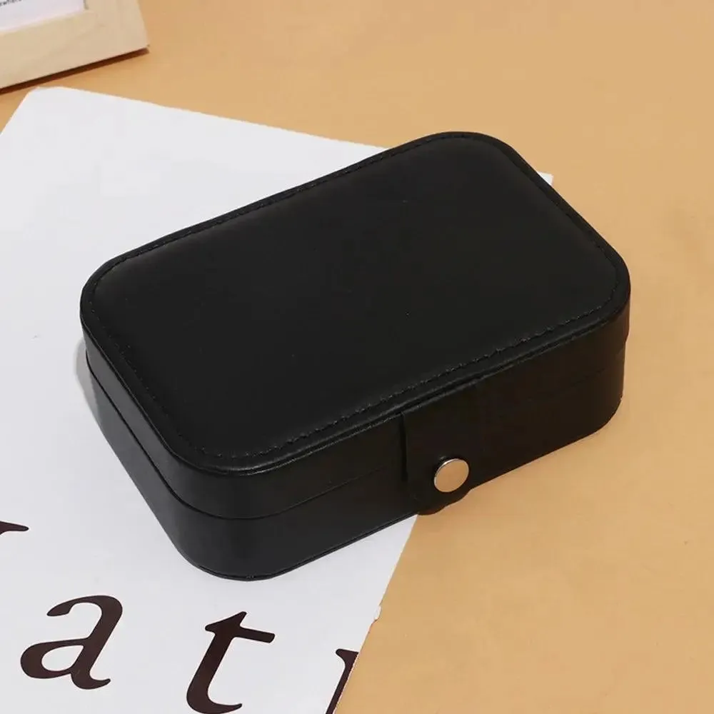 Travel Jewelry Case,Small Jewelry Box,Portable Travel Jewellery Box Trays Organizer Display Storage Case for Rings and Earrings