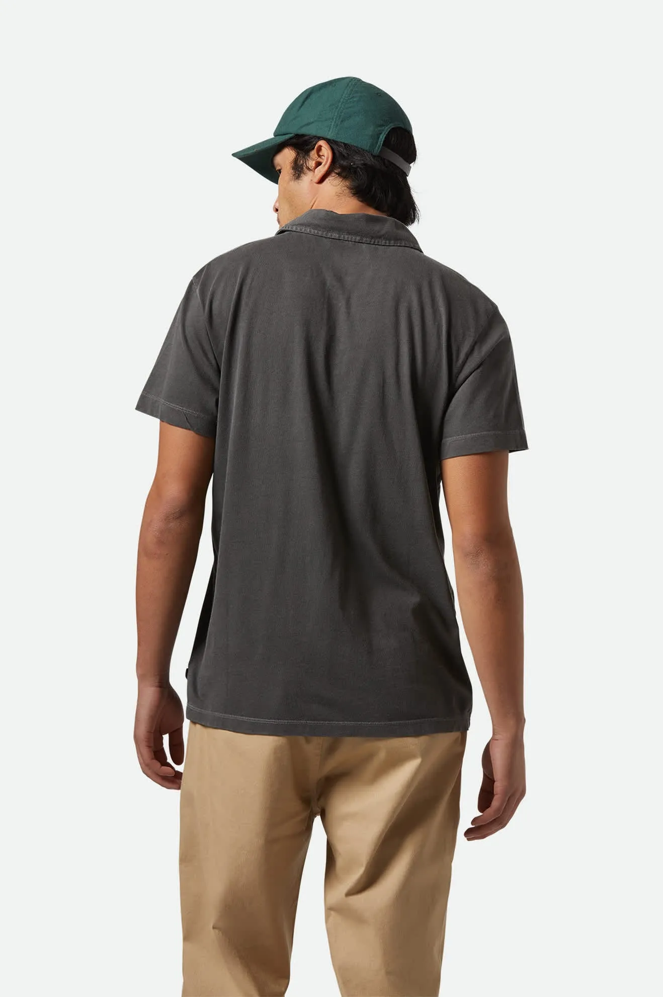 Vintage Wash S/S Polo - Washed Black