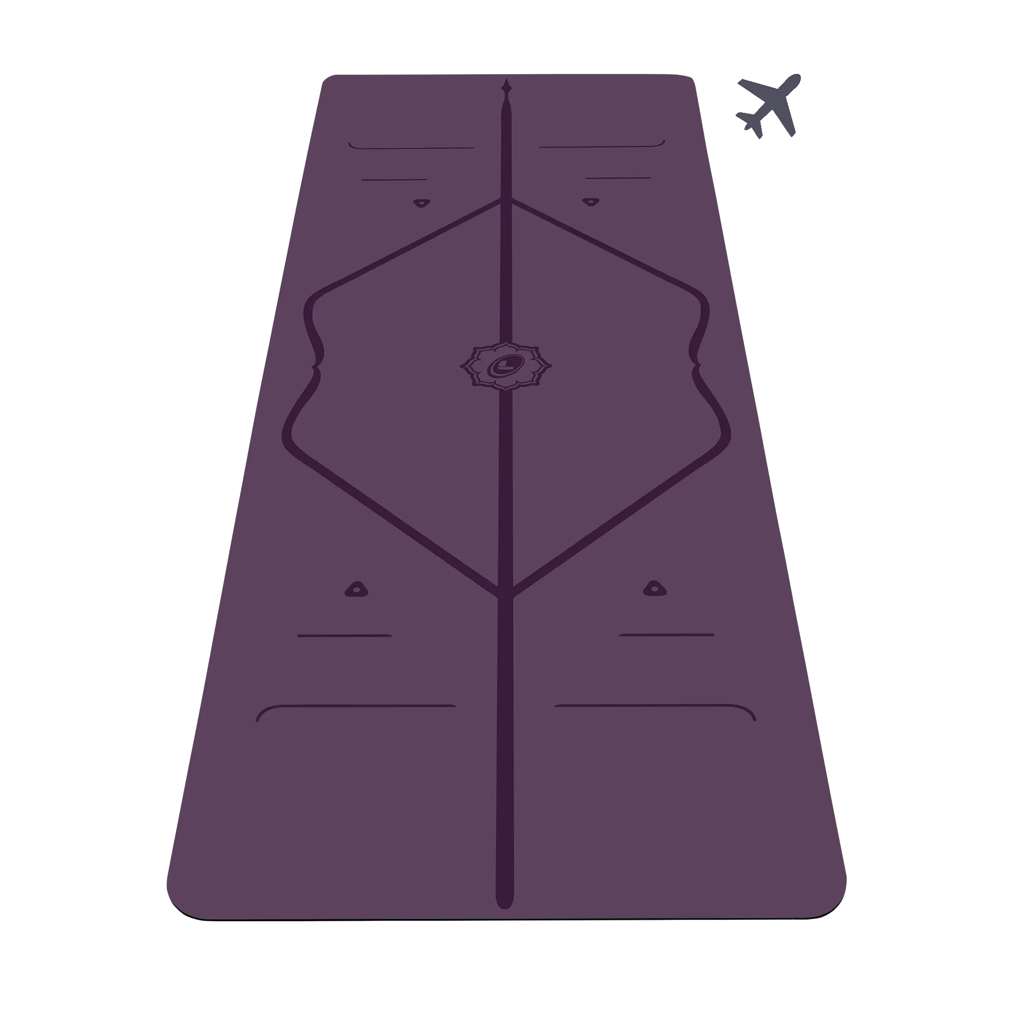 VNP Liforme Classic Travel Yoga Mat Purple - Handled