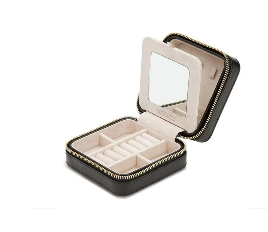 WOLF Caroline Black Jewelry Travel Case