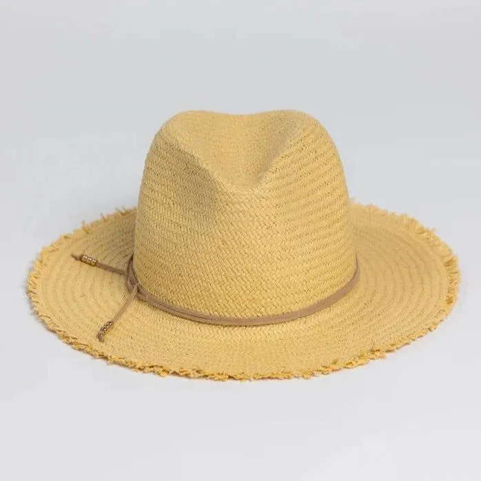 Women's Classic Packable Travel Hat with Fringe