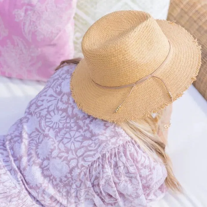 Women's Classic Packable Travel Hat with Fringe