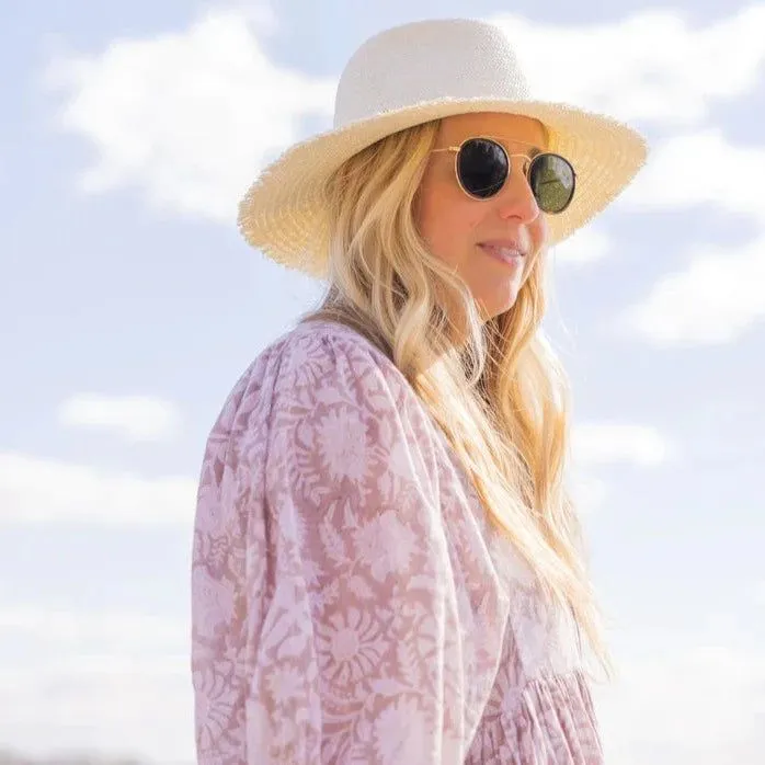 Women's Classic Packable Travel Hat with Fringe