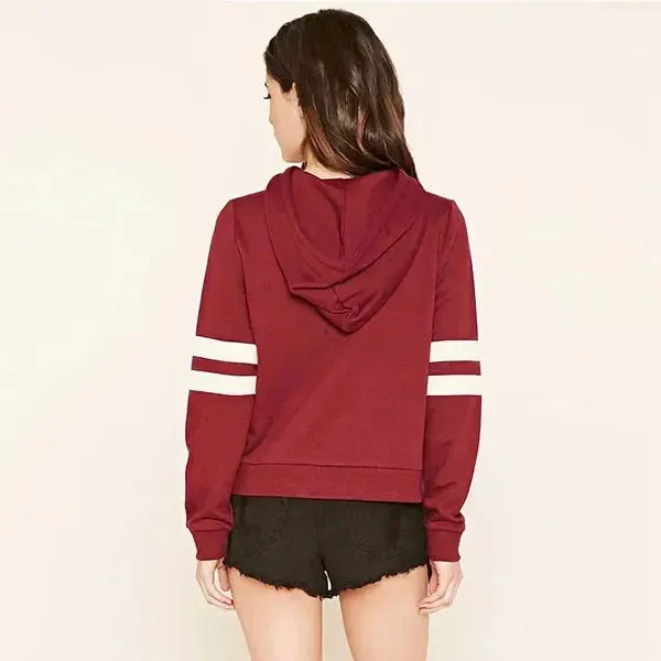 Women's Sports Suit Stripe Two Piece Set for Women 2024 Loose and Comfortable Casual Hoodie Daily Jogging Tracksuit Matching