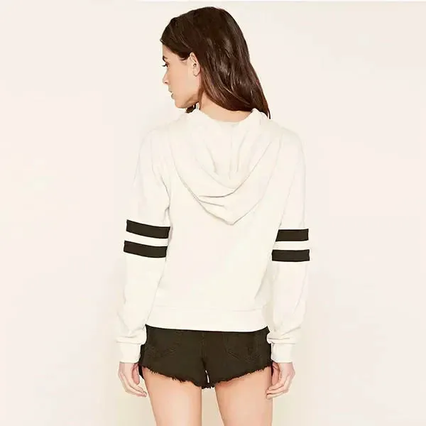 Women's Sports Suit Stripe Two Piece Set for Women 2024 Loose and Comfortable Casual Hoodie Daily Jogging Tracksuit Matching