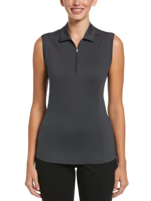 Womens Tonal Heather Golf Polo
