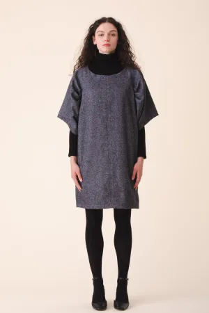 Wool Kite Dress in Charcoal
