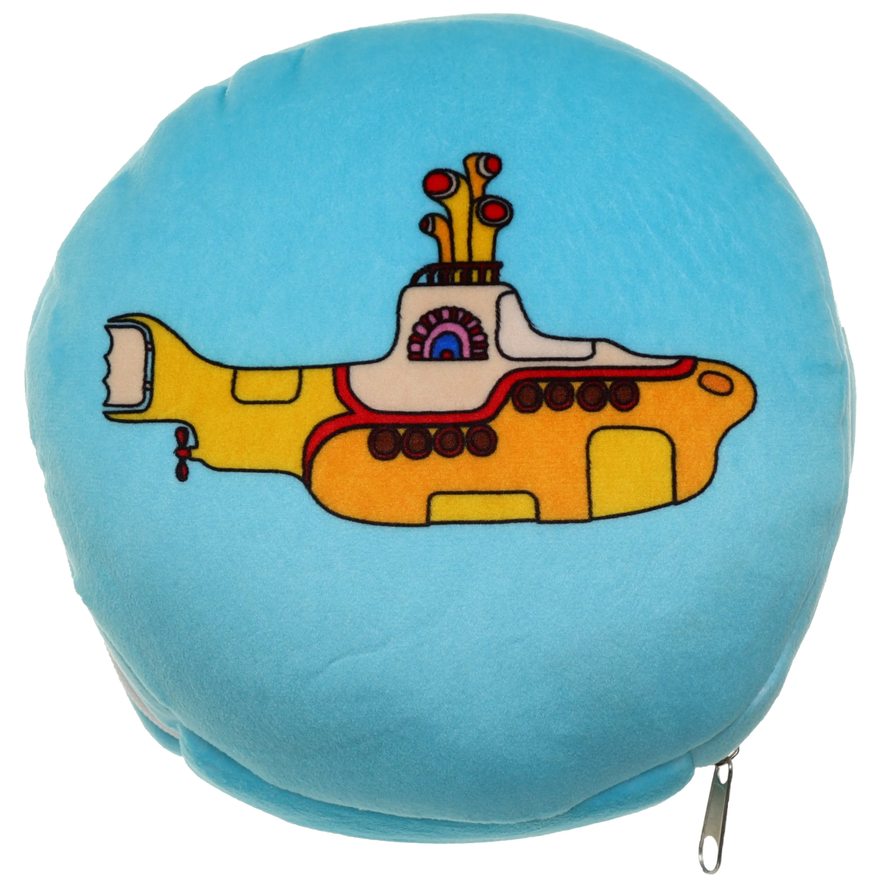 Yellow Submarine Relaxeazzz Plush Round Travel Pillow & Eye Mask Set